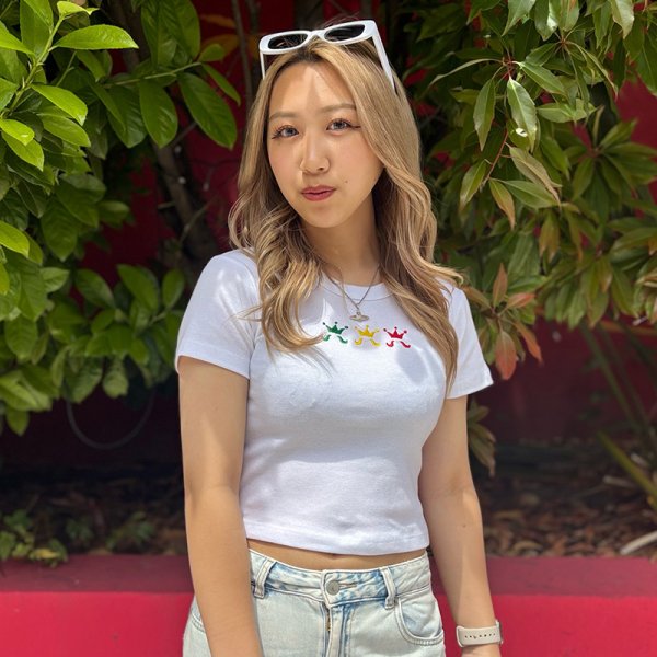 画像8: [レディース] KINGSIZE（キングサイズ）“THREE KING CROPPED WOMEN'S TEE” (8)