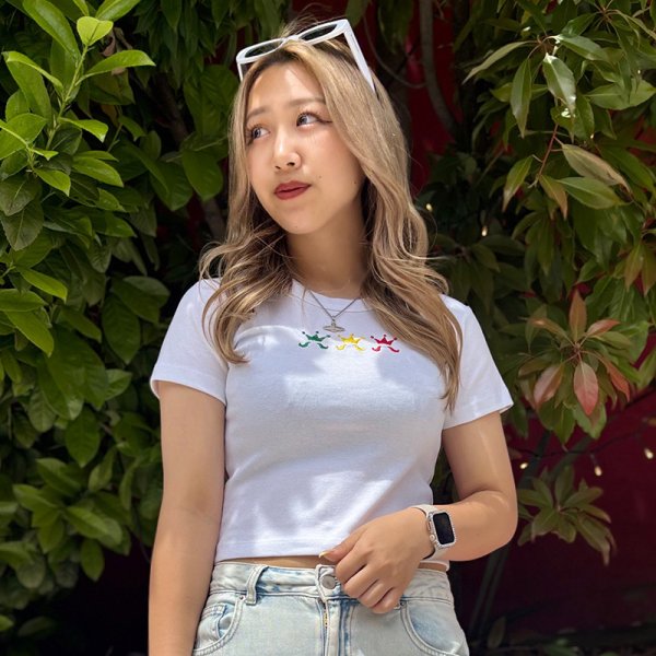 画像7: [レディース] KINGSIZE（キングサイズ）“THREE KING CROPPED WOMEN'S TEE” (7)