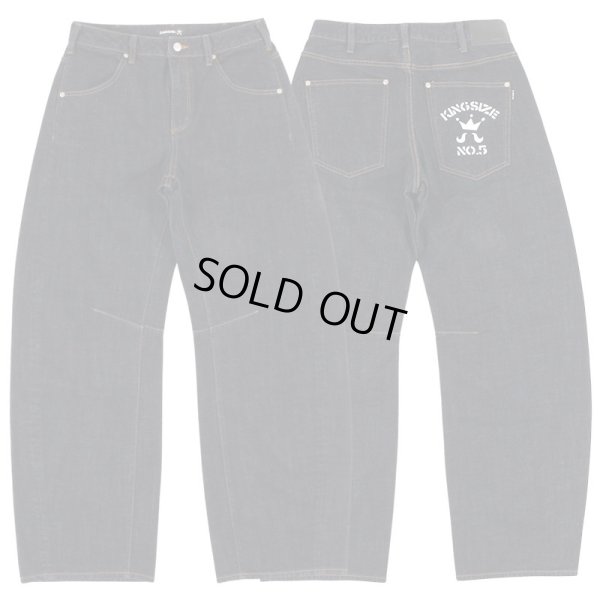 画像1: 【ラストXLのみ】KINGSIZE（キングサイズ）“CURVE DENIM PANTS” (1)