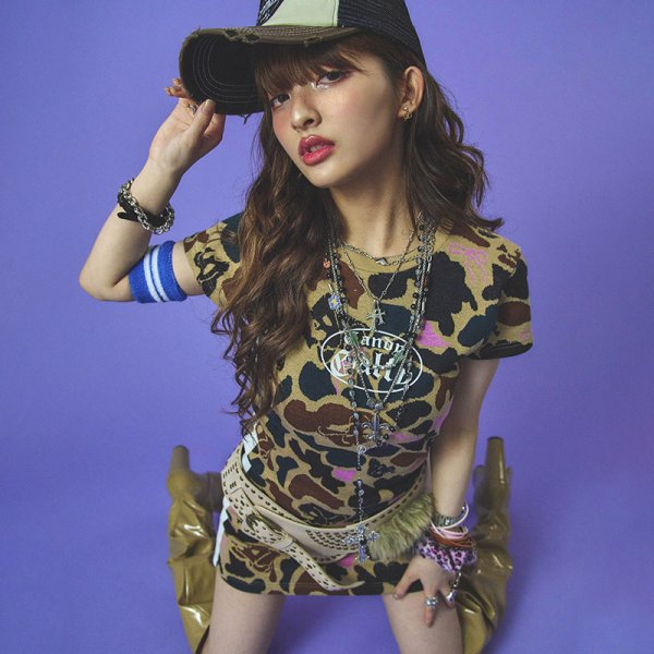 画像1: CANDY GALFY(キャンディーガルフィー) “カモGAL タイトミニワンピ” (1)