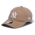 画像1: NEWERA（ニューエラ）“9TWENTY ニューヨーク・ヤンキース ウォッシュドコットン カーキ × ホワイト” (1)
