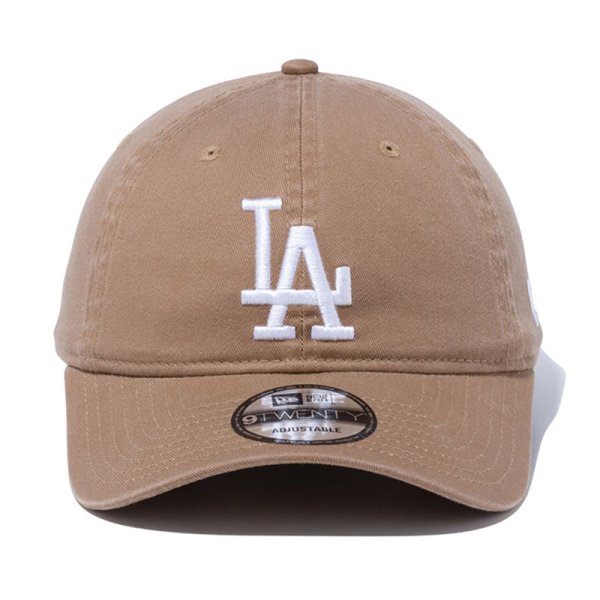画像2: NEWERA（ニューエラ）“9TWENTY ロサンゼルス・ドジャース ウォッシュドコットン カーキ × ホワイト” (2)