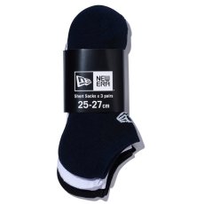 画像17: NEWERA（ニューエラ） “ソックス ショート 3ペア ブラック/ホワイト/ネイビー” (17)