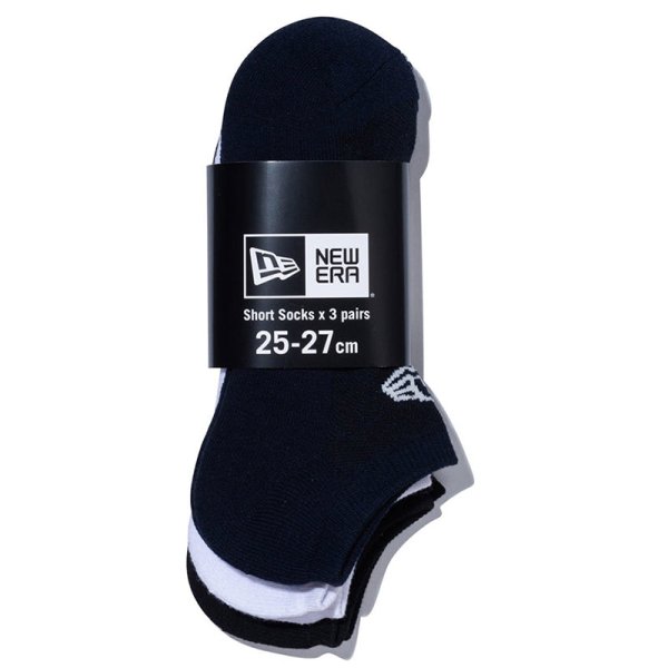 画像17: NEWERA（ニューエラ） “ソックス ショート 3ペア ブラック/ホワイト/ネイビー” (17)