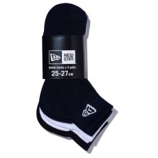 画像17: 【2026.03.07再入荷】NEWERA（ニューエラ） “ソックス アンクル 3ペア ブラック/ホワイト/ネイビー” (17)