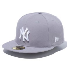 画像1: NEWERA（ニューエラ）“59FIFTY ニューヨーク・ヤンキース グレー × ホワイト” (1)