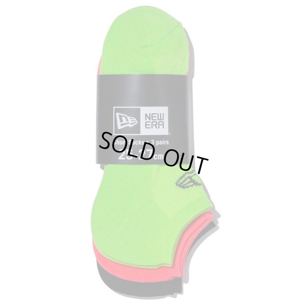 画像17: NEWERA（ニューエラ） “ソックス ショート 3ペア ブラック/ネオンオレンジ/ネオングリーン” (17)