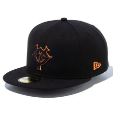 画像1: NEWERA（ニューエラ）“59FIFTY 読売ジャイアンツ ブラック × ブラック/オレンジ” (1)