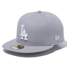 画像1: NEWERA（ニューエラ）“59FIFTY ロサンゼルス・ドジャース グレー × ホワイト” (1)