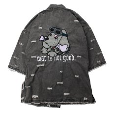 画像4: 【ラスト大型犬（XL）のみ】GALFY(ガルフィー) “病みに染まりしボロボロ甚平” (4)