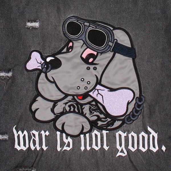 画像14: 【ラスト大型犬（XL）のみ】GALFY(ガルフィー) “病みに染まりしボロボロ甚平” (14)