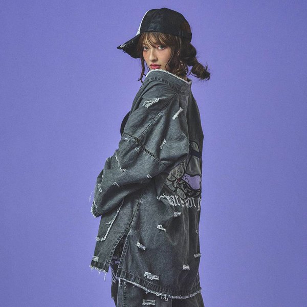 画像21: 【ラスト大型犬（XL）のみ】GALFY(ガルフィー) “病みに染まりしボロボロ甚平” (21)