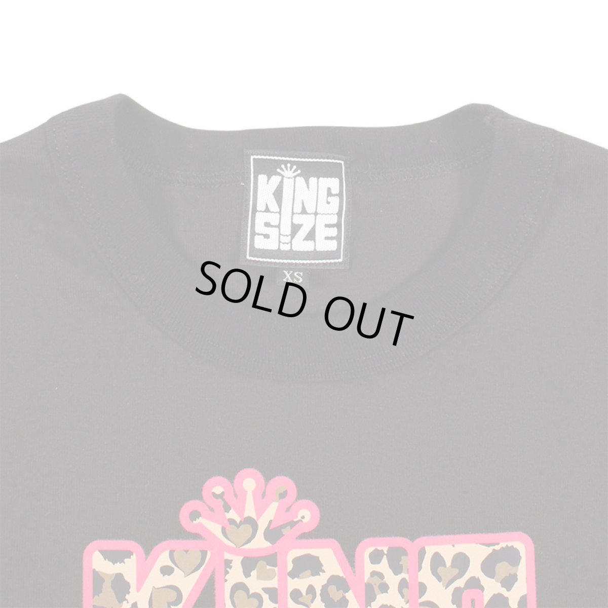 画像3: 【半額】[レディース] KINGSIZE（キングサイズ）“LEOPARD BLUNT CROPPED WOMEN'S TEE” (3)