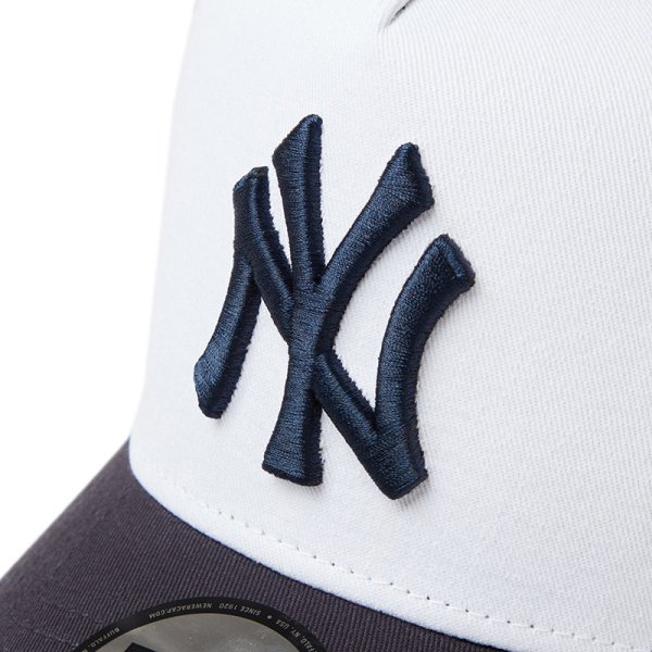 画像5: NEWERA（ニューエラ）“9FORTY A-Frame トラッカー MLB Mesh Embroidery ニューヨーク・ヤンキース ホワイト/ネイビー” (5)