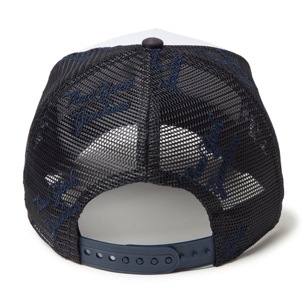 画像3: NEWERA（ニューエラ）“9FORTY A-Frame トラッカー MLB Mesh Embroidery ニューヨーク・ヤンキース ホワイト/ネイビー” (3)