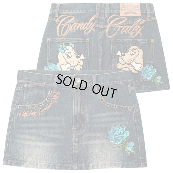 画像2: CANDY GALFY(キャンディーガルフィー) “GAL薔薇デニムミニ” (2)