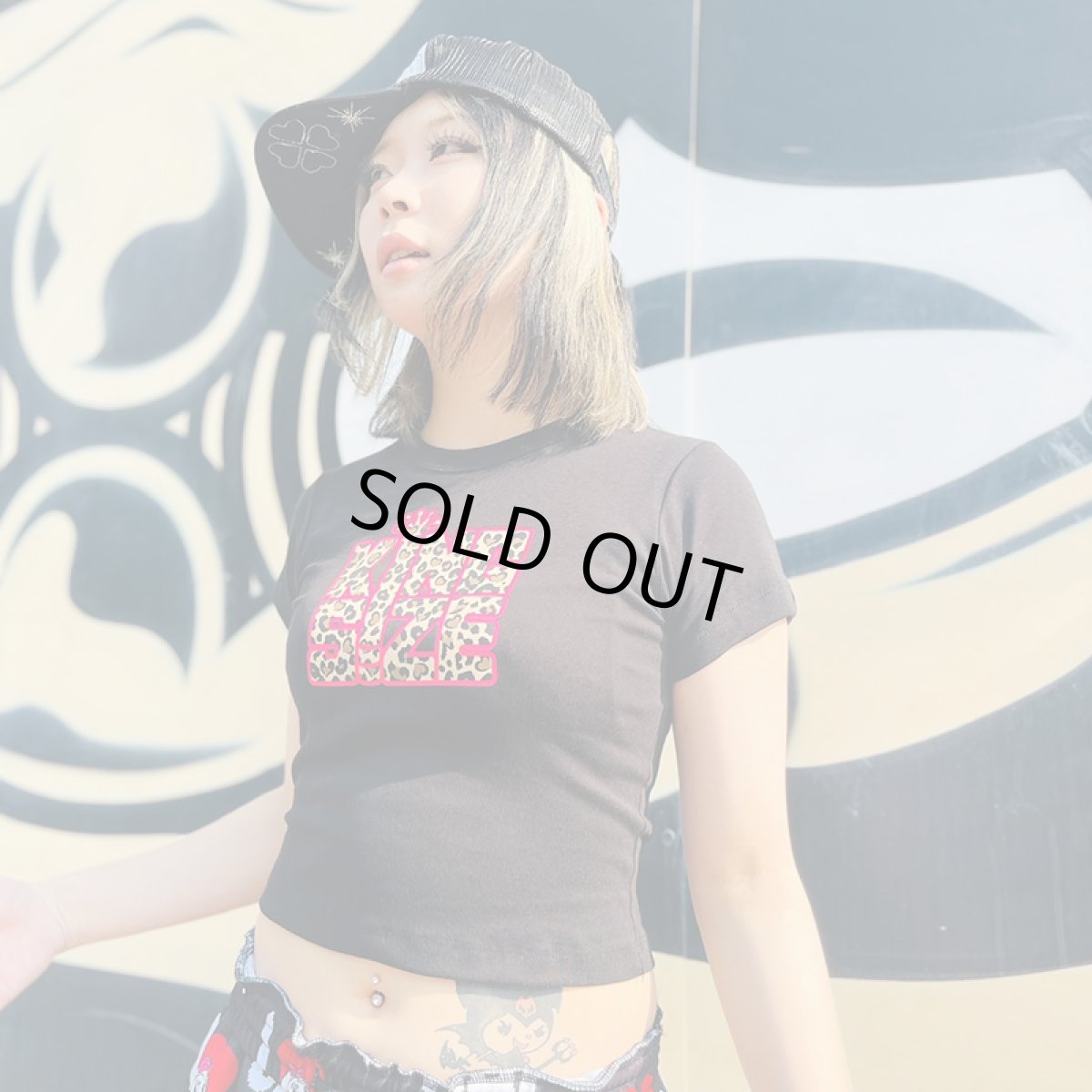 画像7: 【半額】[レディース] KINGSIZE（キングサイズ）“LEOPARD BLUNT CROPPED WOMEN'S TEE” (7)