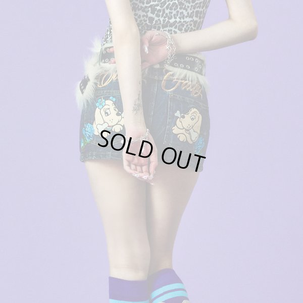 画像1: CANDY GALFY(キャンディーガルフィー) “GAL薔薇デニムミニ” (1)