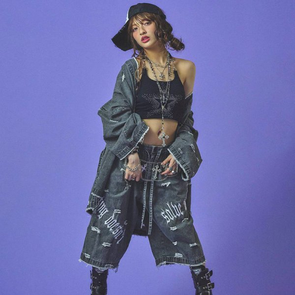 画像24: 【ラスト大型犬（XL）のみ】GALFY(ガルフィー) “病みに染まりしボロボロ甚平” (24)