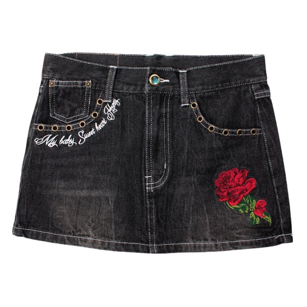 画像3: 【ラスト小型犬（M）のみ】CANDY GALFY(キャンディーガルフィー) “GAL薔薇デニムミニ” (3)