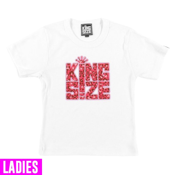 画像1: [レディース] KINGSIZE（キングサイズ）“LEOPARD BLUNT CROPPED WOMEN'S TEE” (1)