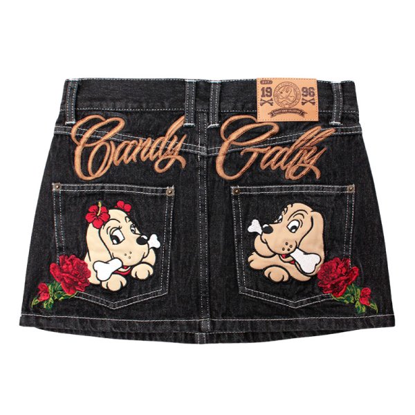 画像4: 【ラスト小型犬（M）のみ】CANDY GALFY(キャンディーガルフィー) “GAL薔薇デニムミニ” (4)