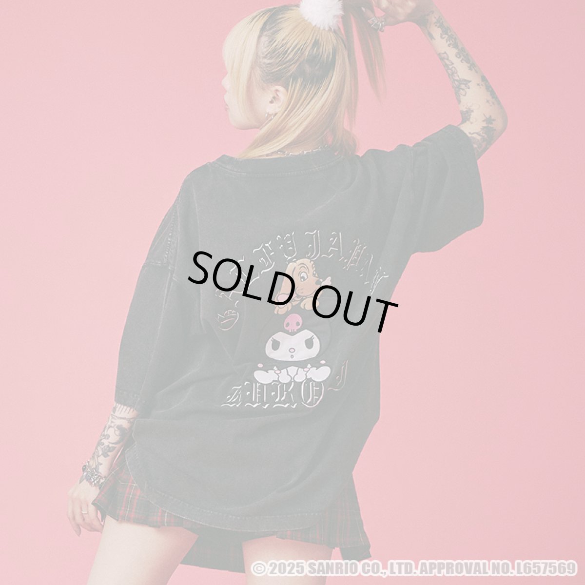 画像16: 【ラスト大型犬（XL）のみ】GALFY(ガルフィー)ｘクロミ “クロミちゃんとGALFYの半袖TEE” (16)