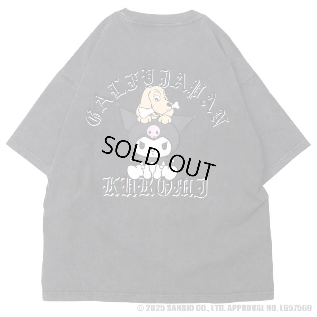 画像4: 【ラスト大型犬（XL）のみ】GALFY(ガルフィー)ｘクロミ “クロミちゃんとGALFYの半袖TEE” (4)