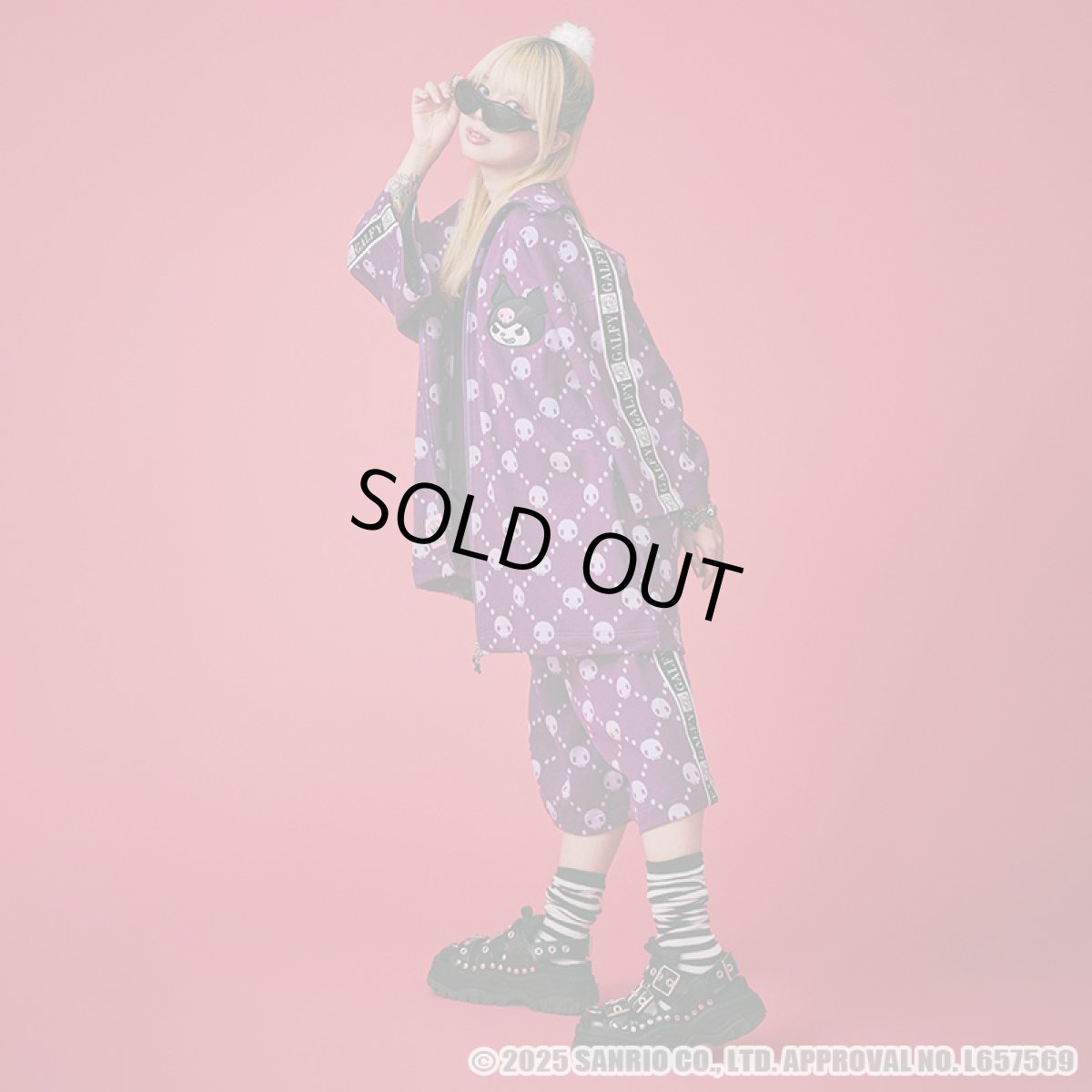 画像27: 【ラスト大型犬（XL）のみ】GALFY(ガルフィー)ｘクロミ “ドクロだらけ夏セットアップ” (27)