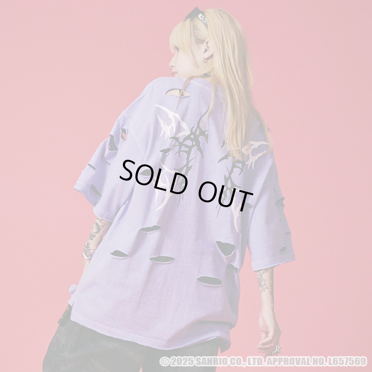 画像13: GALFY(ガルフィー)ｘクロミ “イルガルフィーボロボロ半袖TEE” (13)