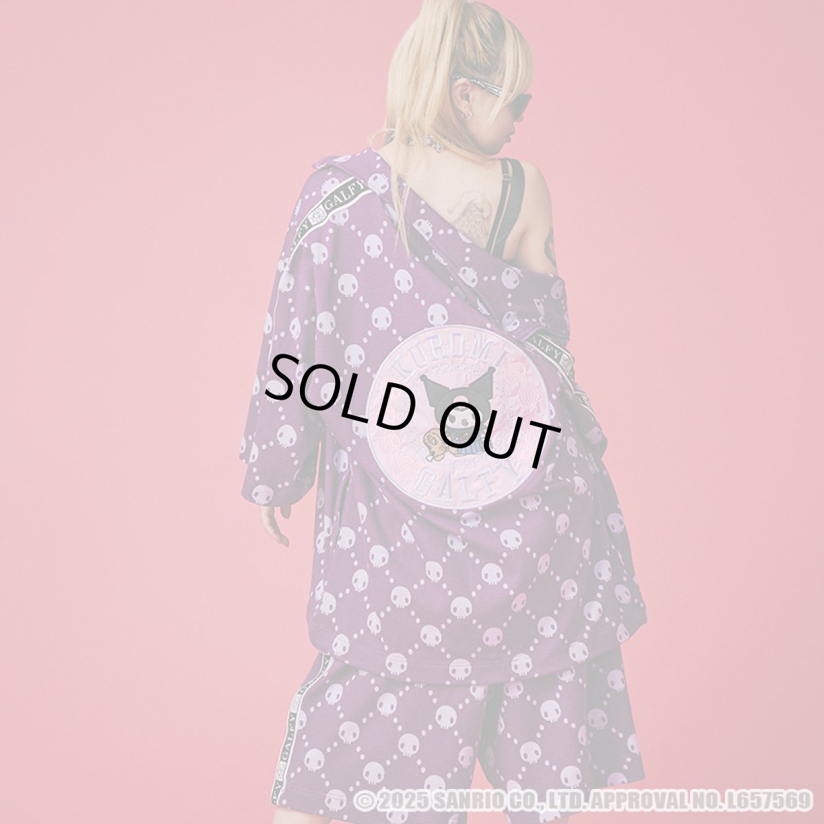 画像29: 【ラスト大型犬（XL）のみ】GALFY(ガルフィー)ｘクロミ “ドクロだらけ夏セットアップ” (29)