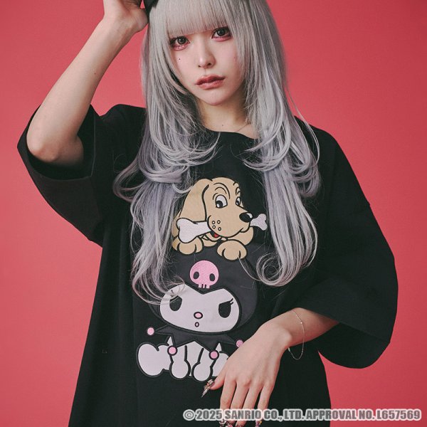 画像14: 【ラスト中型犬(L)のみ】GALFY(ガルフィー)xクロミ “クロミちゃんとGALFYの半袖TEE” (14)