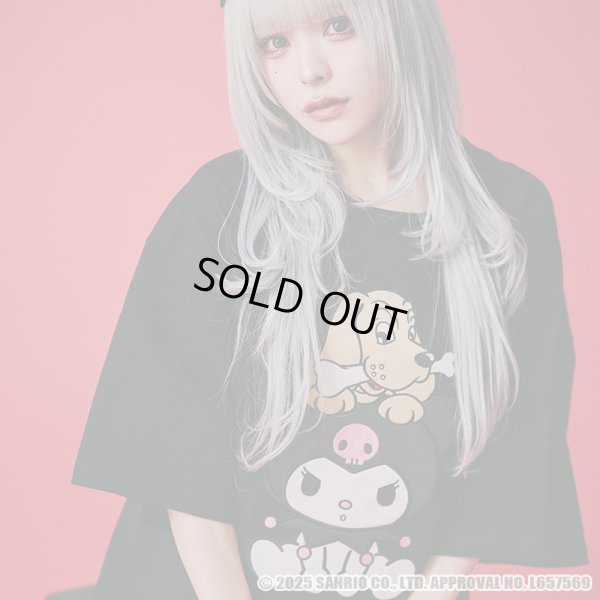 画像1: 【ラスト中型犬（L）のみ】GALFY(ガルフィー)ｘクロミ “クロミちゃんとGALFYの半袖TEE” (1)