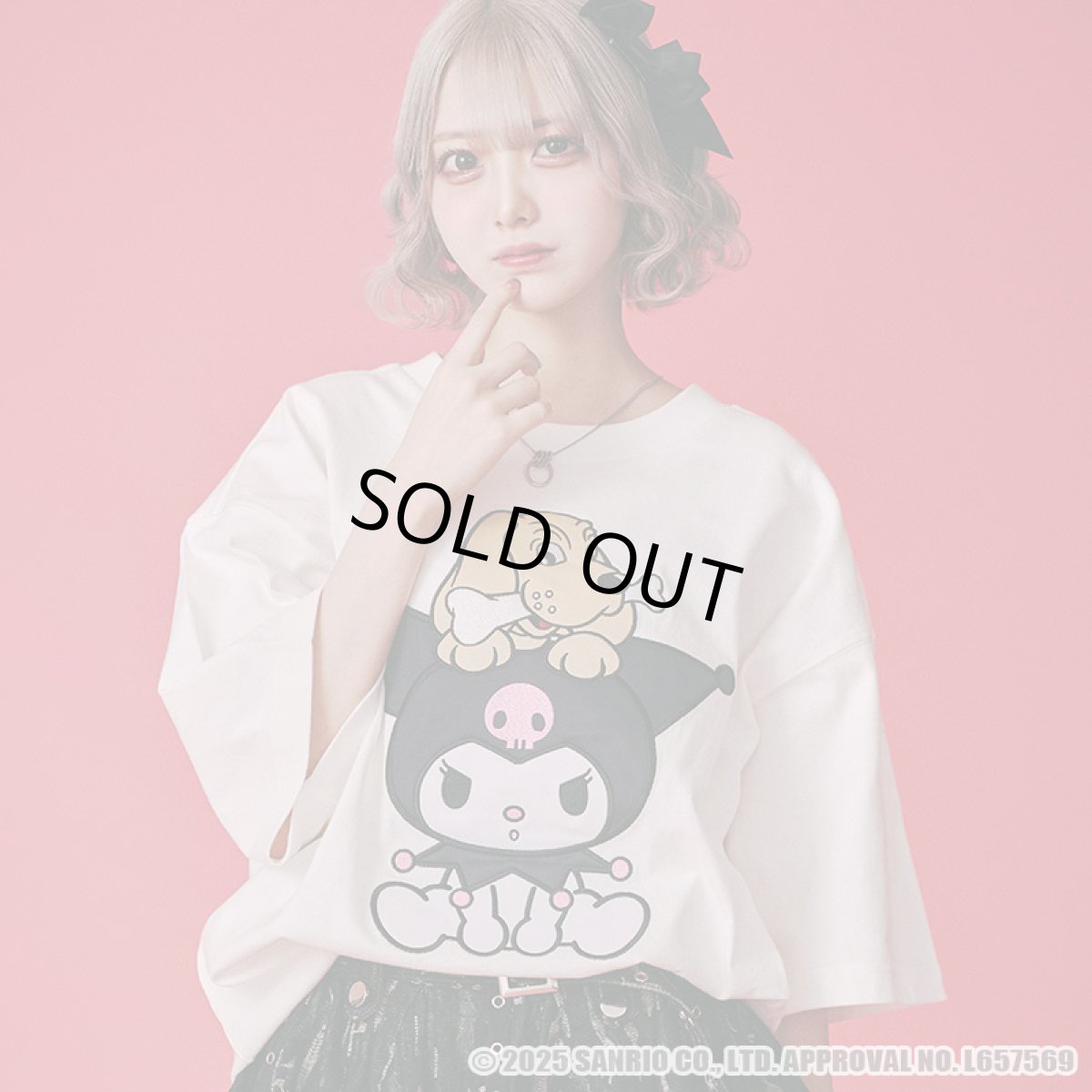 画像13: 【30%OFF】GALFY(ガルフィー)ｘクロミ “クロミちゃんとGALFYの半袖TEE” (13)