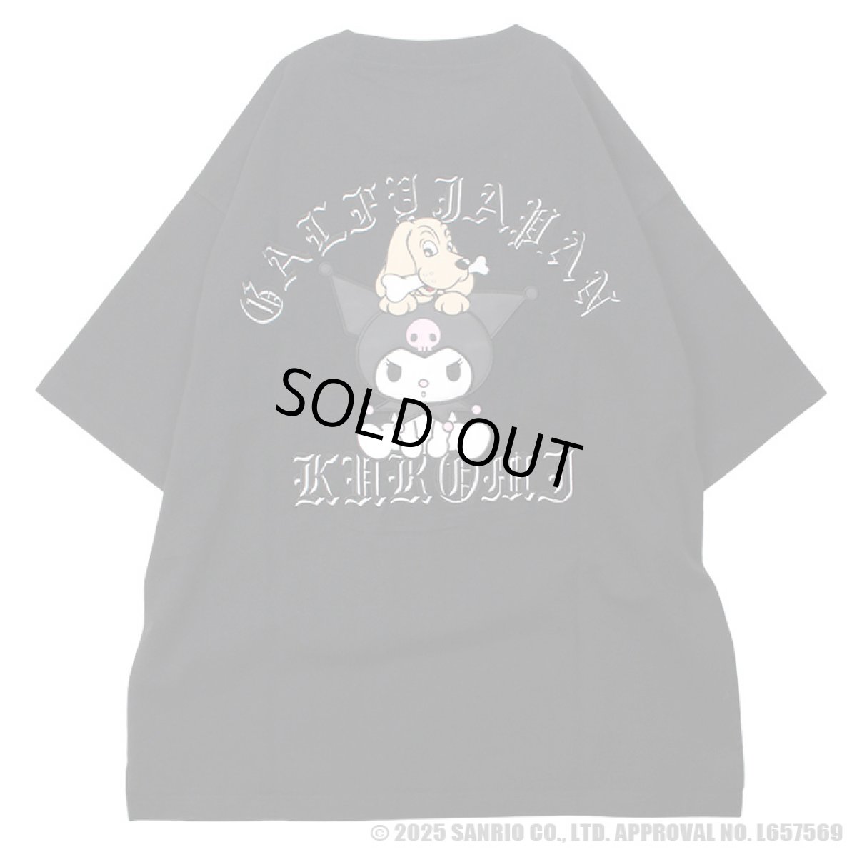 画像4: 【ラスト中型犬（L）のみ】GALFY(ガルフィー)ｘクロミ “クロミちゃんとGALFYの半袖TEE” (4)