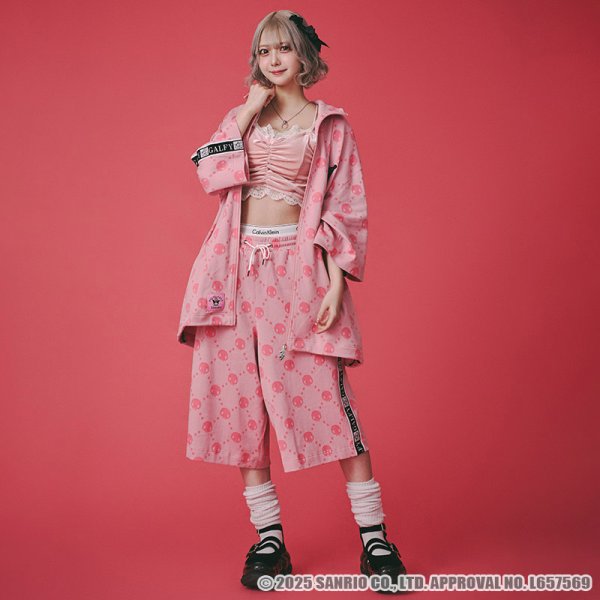 画像26: 【ラスト大型犬（XL）のみ】GALFY(ガルフィー)ｘクロミ “ドクロだらけ夏セットアップ” (26)