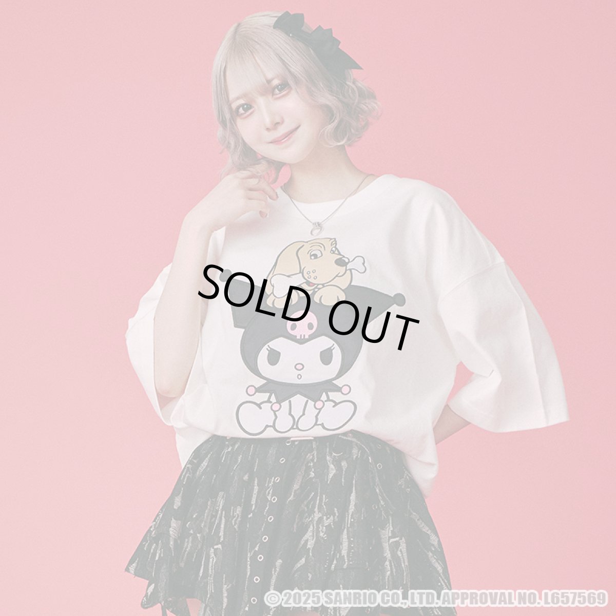 画像14: 【30%OFF】GALFY(ガルフィー)ｘクロミ “クロミちゃんとGALFYの半袖TEE” (14)