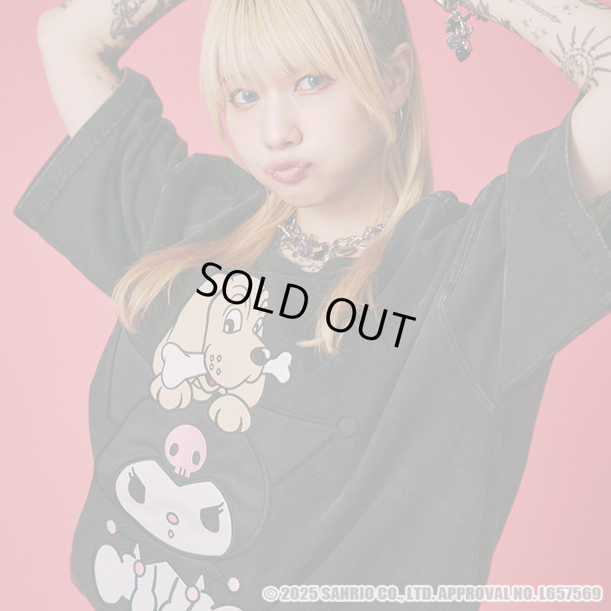 画像14: 【ラスト大型犬（XL）のみ】GALFY(ガルフィー)ｘクロミ “クロミちゃんとGALFYの半袖TEE” (14)