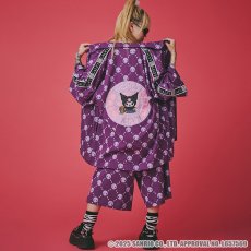 画像1: 【ラスト大型犬（XL）のみ】GALFY(ガルフィー)ｘクロミ “ドクロだらけ夏セットアップ” (1)