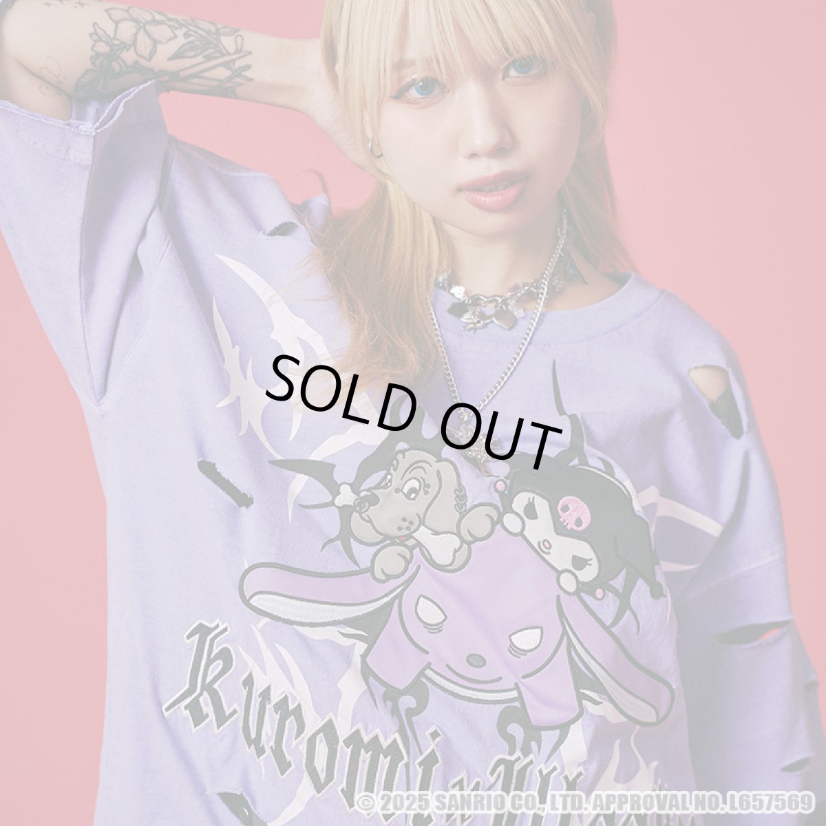 画像1: GALFY(ガルフィー)ｘクロミ “イルガルフィーボロボロ半袖TEE” (1)