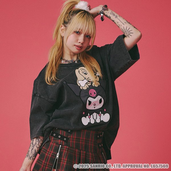 画像1: GALFY(ガルフィー)ｘクロミ “クロミちゃんとGALFYの半袖TEE” (1)