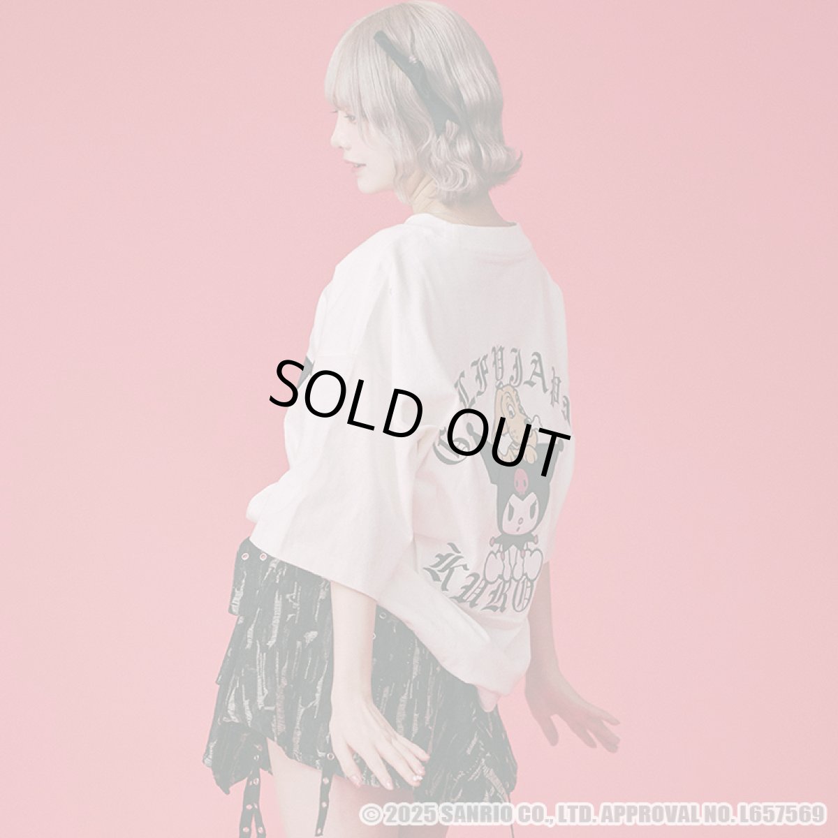 画像16: 【30%OFF】GALFY(ガルフィー)ｘクロミ “クロミちゃんとGALFYの半袖TEE” (16)
