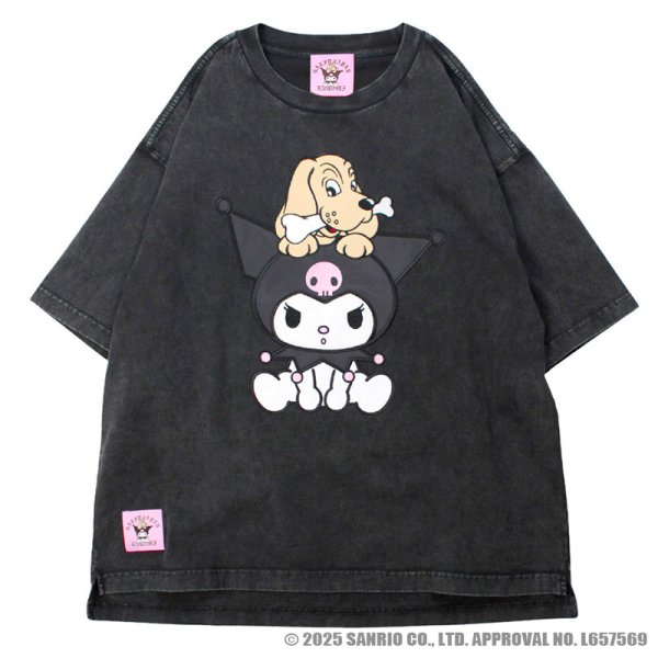 画像3: 【ラスト大型犬(XL)のみ】GALFY(ガルフィー)xクロミ “クロミちゃんとGALFYの半袖TEE” (3)