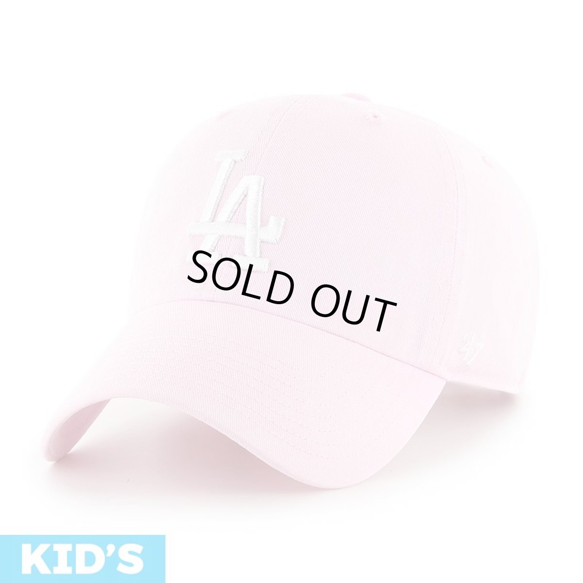 画像1: 【キッズ】'47 (フォーティーセブン)  “DODGERS KIDS '47 CLEAN UP PETAL PINK” (1)