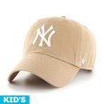 画像1: 【キッズ】'47 (フォーティーセブン) “YANKEES KIDS '47 CLEAN UP KHAKI X WHITE LOGO” (1)
