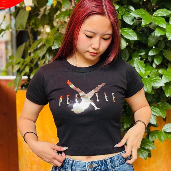 画像7: [レディース] PeeTee. (ピーティー) “DOLPHIN GIRL CROPPED WOMEN'S TEE” (7)