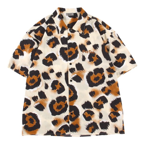 画像1: PeeTee. (ピーティー) “PAINT LEOPARD SHIRT” (1)