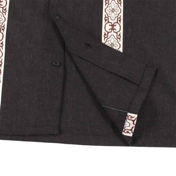 画像6: 【ラストLのみ】PeeTee. (ピーティー) “LINE TAPE OPEN COLLER SHIRT” (6)