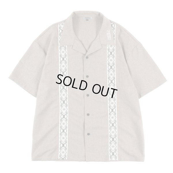 画像1: 【ラストLのみ】PeeTee. (ピーティー) “LINE TAPE OPEN COLLER SHIRT” (1)