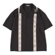 画像1: 【ラストLのみ】PeeTee. (ピーティー) “LINE TAPE OPEN COLLER SHIRT” (1)